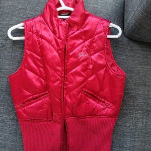 Guess women red Vest outerwear jacket - Size S